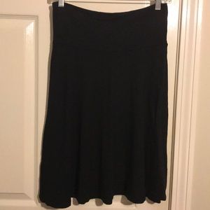 Gap black A-line soft skirt